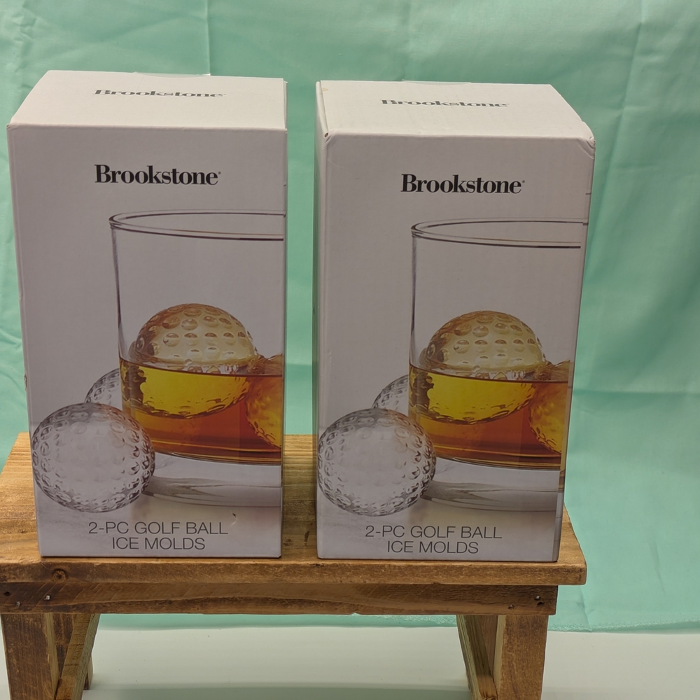 Brookstone Clear Golf Ball Ice Molds (2)